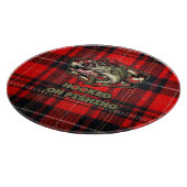 Cutting board with fun and bold illustration  schneidebrett (Ecke)