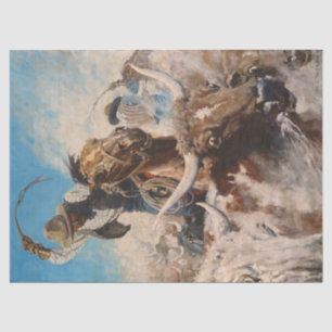 Cutting by Newell Convers Wyeth Seidenpapier