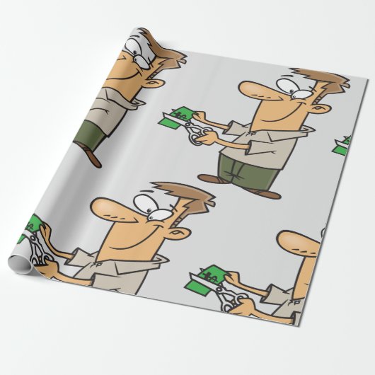 Cutting Up Money Geschenkpapier (Ungerollt)