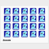 Cuttle Scuttle Blue Cuttlefish Sticker (Blatt)