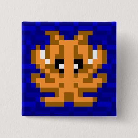 Cuttle Scuttle Camouflage Cuttlefish Badge Button (Vorderseite)
