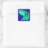 Cuttle Scuttle Lulu der grüne Tintenfisch Sticker (Tasche)