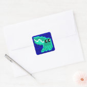 Cuttle Scuttle Lulu der grüne Tintenfisch Sticker (Umschlag)