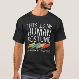 Cuttlefish Halloween menschliche Kostümmuscheln, l T-Shirt