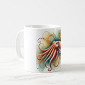 Cuttlefish in colors 051024AREF101 - Watercolor Kaffeetasse (Vorderseite Links)