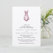 Cuttlefish Letterpress Einladung (Stehend Vorderseite)