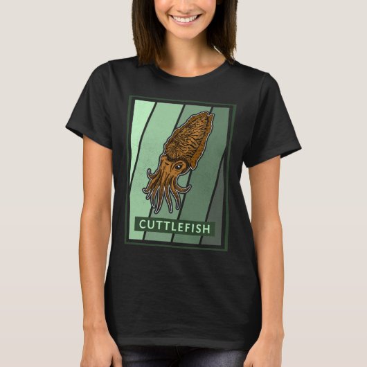 Cuttlefish marine biologist underwater seabed biol T-Shirt (Vorderseite)
