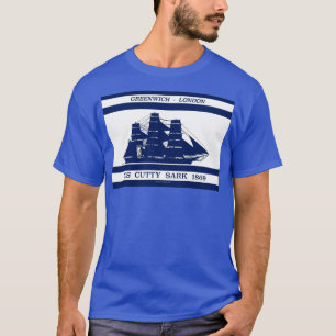 Cutty Sark auf blau weiß 2 T-Shirt