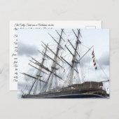 Cutty Sark Clipper Postkarte (Vorne/Hinten)