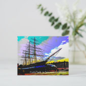 Cutty Sark in Greenwich, London. Postkarte (Stehend Vorderseite)
