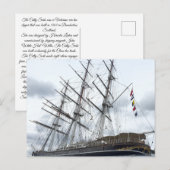 Cutty-Sark-Klipper Postkarte (Vorne/Hinten)