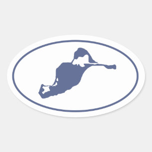 Cuttyhunk Island Oval Sticker