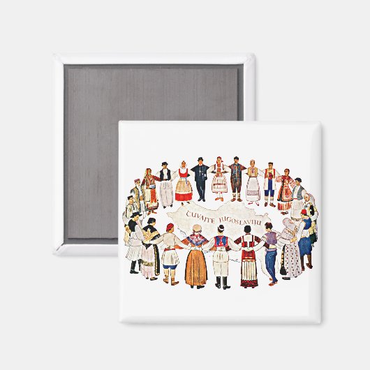 Cuvajte Jugoslaviju Magnet (Vorderseite/Rückseite)