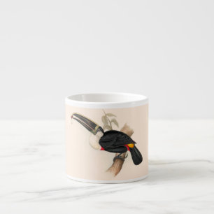 Cuvier-Tukan-Druck: Vintage Tropischer Vogel Espressotasse