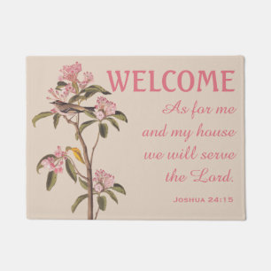 Cuvier's Kinglet Bird und Verse Doormat Fußmatte