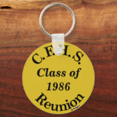 Cuyahoga Falls High School Wiedersehen - Goldschlü Schlüsselanhänger (Vorderseite)