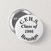 Cuyahoga Falls Wiedersehen - weißes Button (Vorne & Hinten)