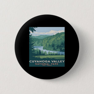 Cuyahoga Valley National Park Vintage Camping Männ Button