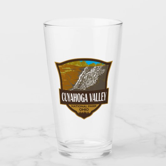 Cuyahoga Valley Nationalpark Illustration Travel Glas (Vorderseite)