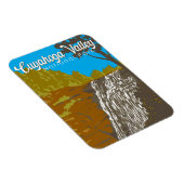 Cuyahoga Valley Nationalpark Illustration Travel Magnet (Rechte Seite)