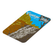 Cuyahoga Valley Nationalpark Illustration Travel Magnet (Linke Seite)