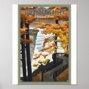 Cuyahoga-Valley-Nationalpark Litho-Kunstwerk Poste Poster