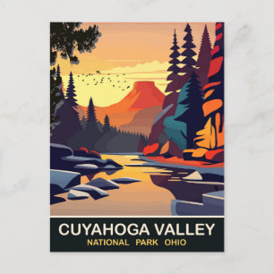 Cuyahoga Valley, Nationalpark, OH, Reise Postkarte