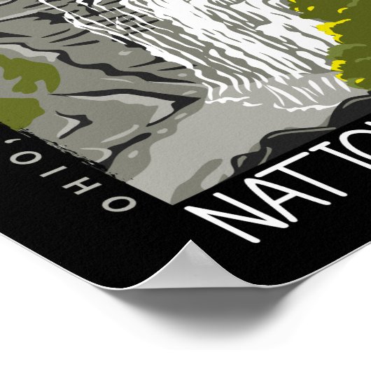 Cuyahoga Valley Nationalpark Ohio Distressed Poster (Ecke)