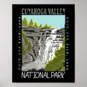 Cuyahoga Valley Nationalpark Ohio Distressed Poster (Vorne)