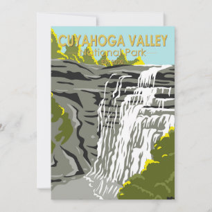 Cuyahoga Valley Nationalpark Ohio Vintag Feiertagskarte