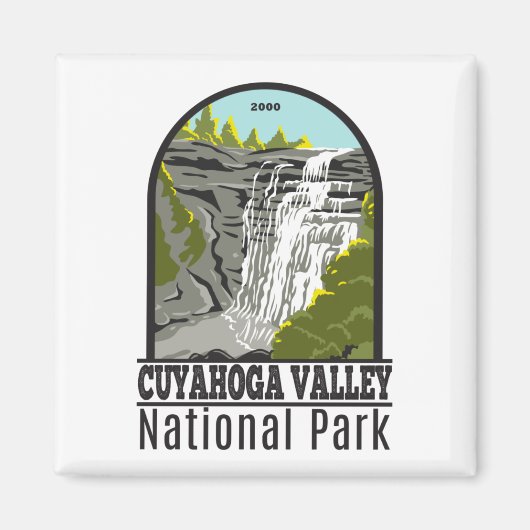 Cuyahoga Valley Nationalpark Ohio Vintag Magnet (Vorne)