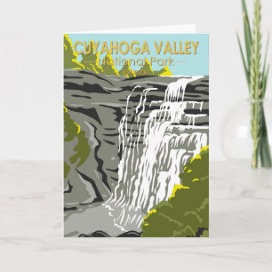 Cuyahoga Valley Nationalpark Ohio Vintage Karte