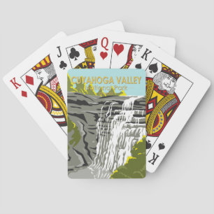 Cuyahoga Valley Nationalpark Ohio Vintage Spielkarten
