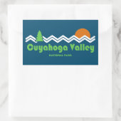 Cuyahoga Valley Nationalpark Retro Rechteckiger Aufkleber (Tasche)