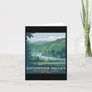 Cuyahoga Valley Nationalpark Vintages Camping Männ Karte