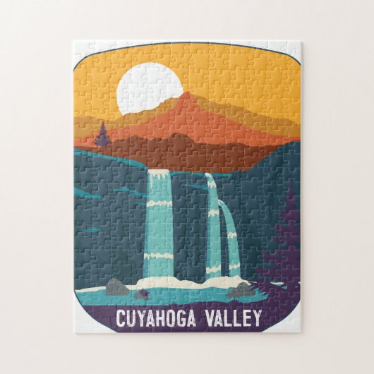 Cuyahoga Valley Nationalpark Wasserfälle Ohio Puzzle (Vertikal)