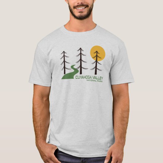 Cuyahoga Valley Nationalparkroute T-Shirt (Vorderseite)