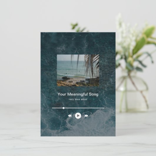 Cuztomizable Ocean Music Player Aesthetic (Stehend Vorderseite)