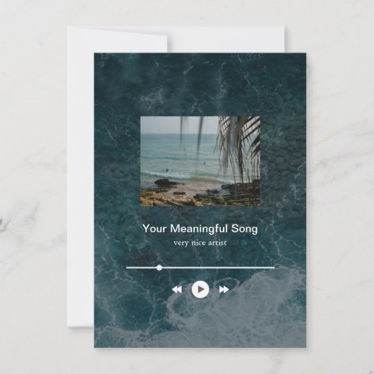 Cuztomizable Ocean Music Player Aesthetic (Vorderseite)