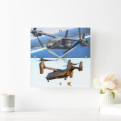 CV-22 OSPREY QUADRATISCHE WANDUHR (Zuhause)