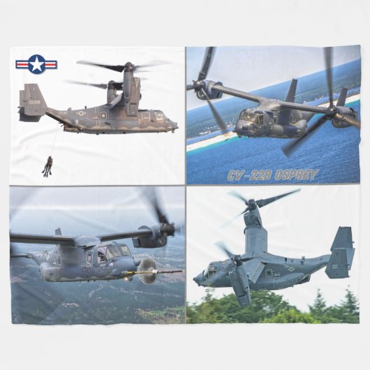 CV-22B OSPREY FLEECEDECKE (Vorderseite (Horizontal))
