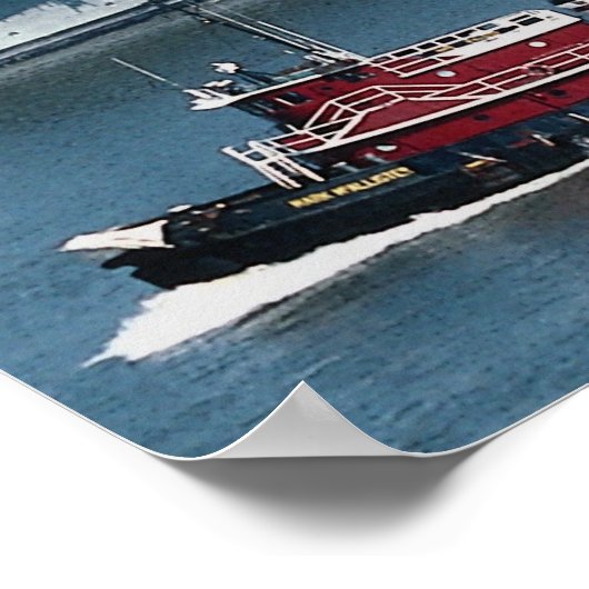 CV-59 "USS Forrestal", fossile Brennstoffe, New Yo Poster (Ecke)