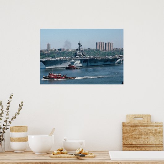 CV-59 "USS Forrestal", fossile Brennstoffe, New Yo Poster (Küche)