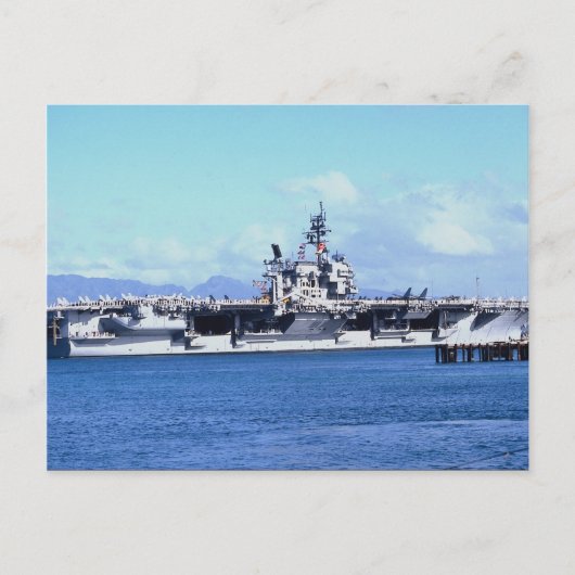CV-64 Constellation at Pearl Harbor, USA Postkarte (Vorderseite)