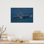 CV-64 Constellation, San Francisco Bay, Kalifornie Poster (Küche)