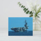 CV-66 "USS America" Stilllegung im Jahre 1996, Her Postkarte (Stehend Vorderseite)