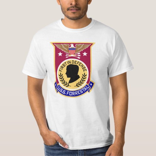 CVA-59, T-Shirt USSs Forrestal (Vorderseite)