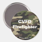 CVFD Firefighter-Camouflage-Magnet Magnet (Vorderseite/Rückseite)