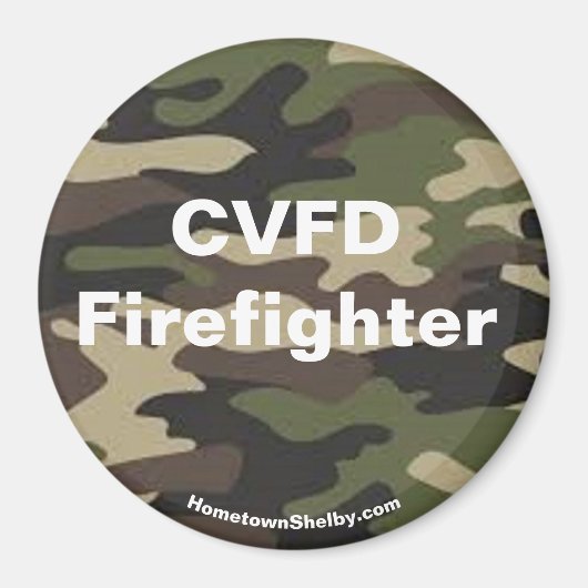 CVFD Firefighter-Camouflage-Magnet Magnet (Vorne)