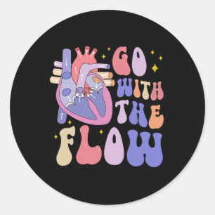 Cvicu Herzerkrankungen Anatomie Kardiologie Mensch Runder Aufkleber